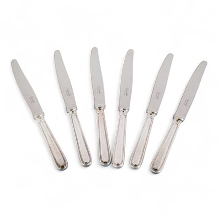 Set di sei coltelli da frutta, Christofle