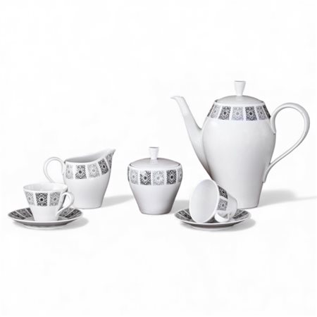 Servito da caffè in porcellana, Richard Ginori Anni Settanta composto da 10...