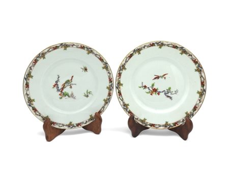 Coppia di piatti cinese Diametro cm 18,5