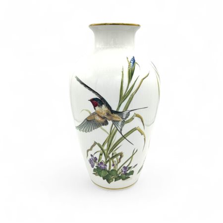 Vaso in porcellana bianca, Francklin Porcelain Altezza cm 30