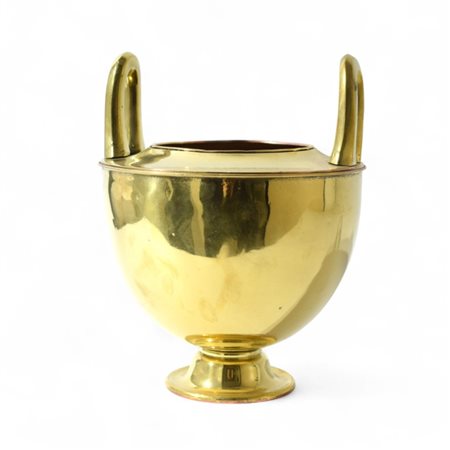 Vaso biansato in ottone H cm 25