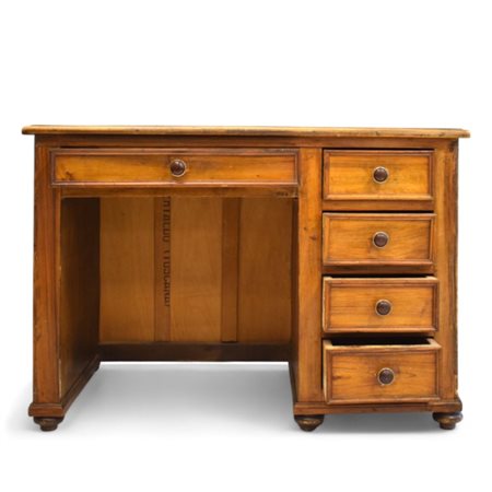 Piccola scrivania da centro in noce Inizi del XX secolo Piano rettangolare...