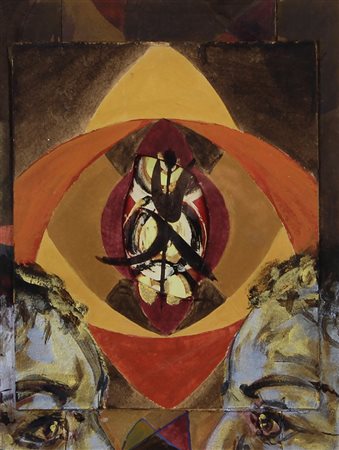 Ceccobelli Bruno Dove sono gli Uomini?, 1999 tecnica mista e collage su...