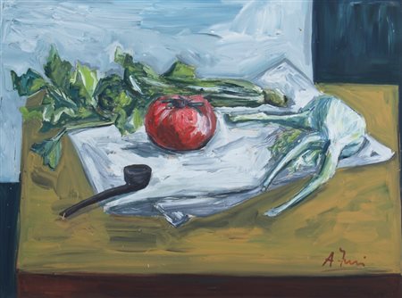 FUNI ACHILLE (Ferrara 1890 - Appiano Gentile 1970) "Natura morta" Tecnica...