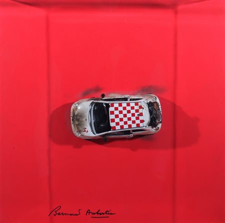 AUBERTIN BERNARD (Fontenay aux Roses 1934) "Macchina" 2011 Collage su tavola...