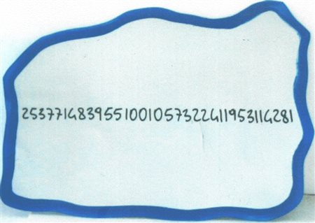 PISTOLETTO MICHELANGELO (Biella 1933) "Frattale blu" 1999/2000 Specchio cm....