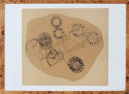 ERNST MAX (1891 - 1976) Automazione. 1960. Litografia. Cm 50,00 x 70,00. P.A....