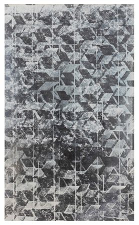 MACK HEINZ (n. 1939) Venedig-Gitter. 1970. Serigrafia su carta argentata. Cm...