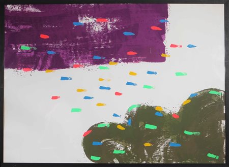 CHIN HSIAO (n. 1935) Senza titolo. Litografia. Cm 179,00 x 129,00. P.d.a....