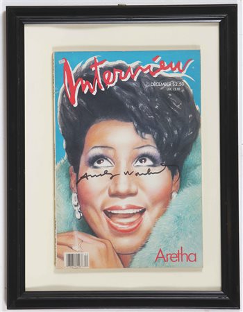 WARHOL ANDY (1928 - 1987) Interview. Intervento su rivista. Cm 28,00 x 40,00....