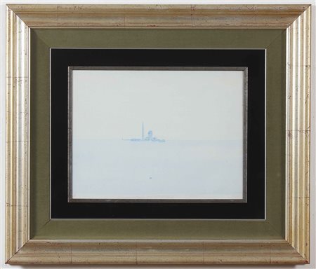 GUIDI VIRGILIO (1891 - 1994) San Giorgio. Olio su tela . Cm 40,00 x 30,00. Al...