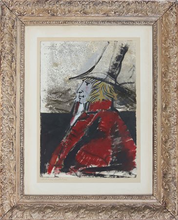 MATTIOLI CARLO (1911 - 1994) Illustrazioni Stendaliana. Tecnica mista su...