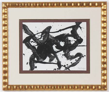 SCIALOJA TOTI (1914 - 1998) Senza titolo. Tempera vinilica su carta. Cm 30,00...