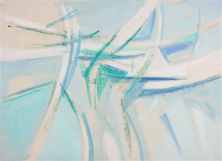 PIZZINATO ARMANDO (1910 - 2004) Senza titolo. Olio su tela . Cm 69,00 x...