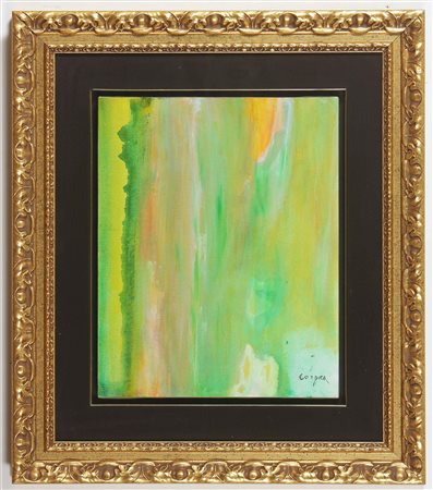 CORPORA ANTONIO (1909 - 2004) Viaggio nel Nord. 2000. Olio su tela . Cm 50,00...