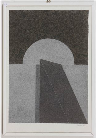 UNCINI GIUSEPPE (1929 - 2008) Senza titolo. 1985. Acquarello su carta a mano....