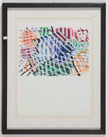 PALADINO MIMMO (n. 1948) Senza titolo. 2004. Tecnica mista su cartoncino. Cm...