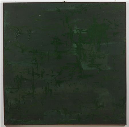 MILANI UMBERTO (1912 - 1969) Giardino. 1961. Acrilico su tela. Cm 100,00 x...