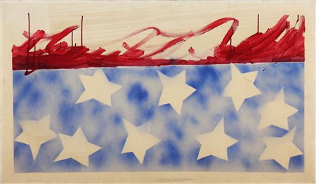 SCHIFANO MARIO (1934 - 1998) Senza titolo. Smalto e spry su tela. Cm 120,00 x...