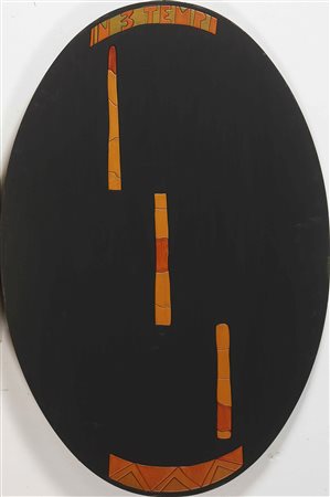 NESPOLO UGO (n. 1941) In 3 tempi. Intarsio su legno. Cm 78,00 x 118,00. Firma...