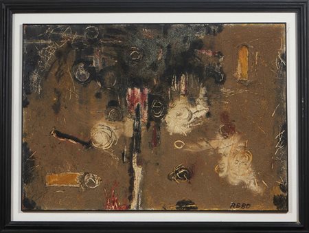 BOERO RENATA (n. 1936) Senza titolo. Tecnica mista su tela. Cm 136,00 x...