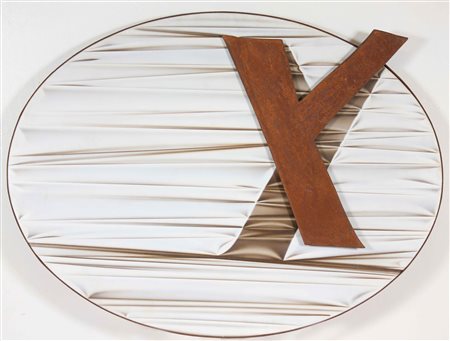 MARIANI UMBERTO (n. 1936) Senza titolo: Y e Y. 1989. Tecnica mista su tavola....