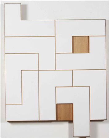 MORELLET FRANCOIS (n. 1926) Ratè n. 7. 2003. Tecnica mista su tavola. Cm...