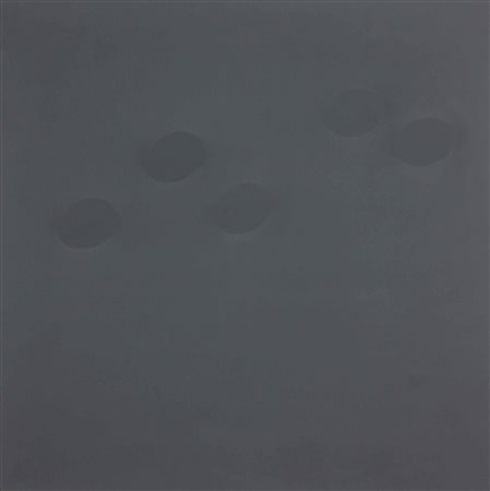 SIMETI TURI (n. 1929) Cinque ovali. 2000. Acrilico su tela estroflessa. Cm...