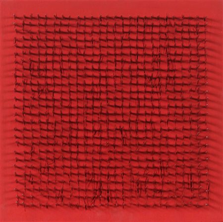 AUBERTIN BERNARD (n. 1934) Tableau clous. 1969. Chiodi su tavola. Cm 30,00 x...