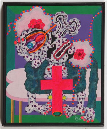 HIRAGA KEY (1936 - 2000) Dalla elegante vita di Mr. K. . 1972. Tecnica mista...