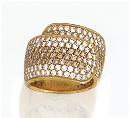 DAMIANI gioielli valenza ANELLO DI DAMIANI. In oro giallo 18 kt internamente...