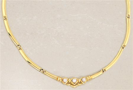 DAMIANI gioielli valenza COLLANA DI DAMIANI. In oro giallo e bianco 18 kt...