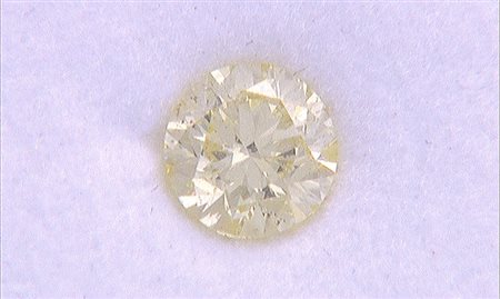 PIETRE SCIOLTE DIAMANTE. Fancy light yellow taglio brillante di cts. 0,90...