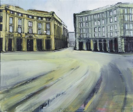 MASSIMILIANO ALIOTO (1972-) Piazza Cordusio 2006olio su tela cm...