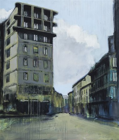 MASSIMILIANO ALIOTO (1972-) Magenta 2006olio su tela cm 120x100firmato e...