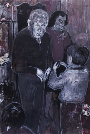 BERGAMASCO MATTEO (1982-) Cervello 2003olio su tela cm 150x100firmato, datato...