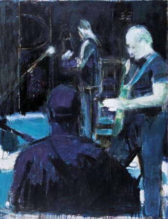 BERGAMASCO MATTEO (1982-) Compleanno musicale 2003olio su tela cm...