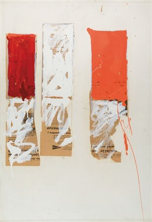 MARIO SCHIFANO (1934-1998) Senza titolo prima metà anni Settantatecnica mista...