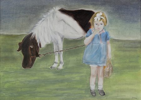 GIANMARCO MONTESANO (1949-) Senza titolo tecnica mista su carta cm...