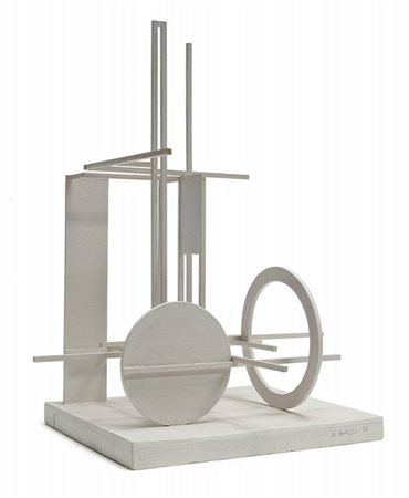 ALDO GALLI (1906-1981) Scultura (Studio)1976 legno imbiancato cm...