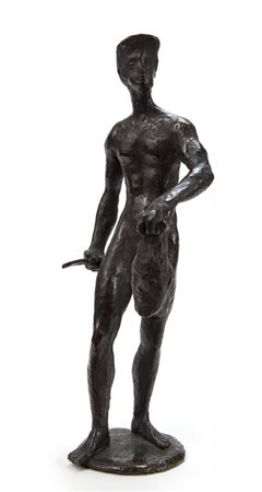 BASALDELLA DINO (1909-1977) Davide 1938bronzo cm 26x10x8firmato e datato...