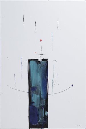 EUGENIO CARMI (1920-) Senza titolo smalti su lamiera di ferro cm...