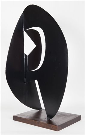 ANGELO BOZZOLA (1921-2010) Funzione-Sviluppo di forma concreta 1955ferro...