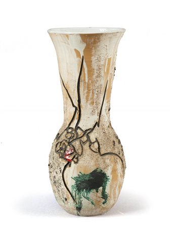 AGENORE FABBRI (1911-1998) Vaso ceramica h cm 37 firmato sul fondoVase...