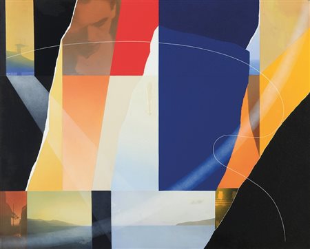 ANGELO CAGNONE (1941-) Dove il ricordo 2002olio e tecnica mista su tela cm...