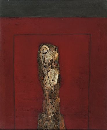 PLINIO MESCIULAM (1926-2013) Ritratto 1962 olio su tela cm 59x48firmato in...