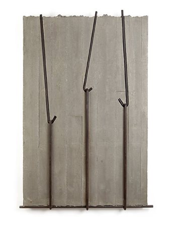 GIUSEPPE UNCINI (1929-2008) Muri del cemento N.136 2001cemento e ferro cm...