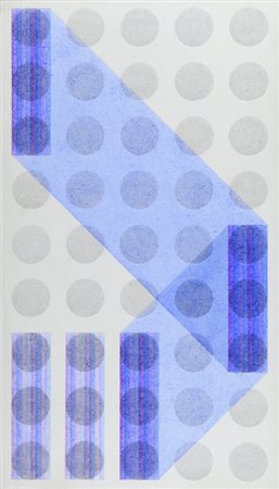 CARLO NANGERONI (1922-) Senza titolo 1974olio su tela cm 105x60firmato e...