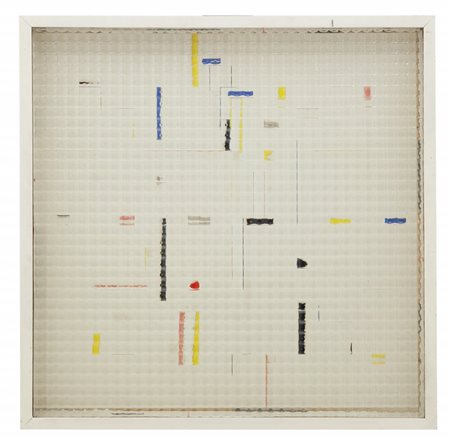 VARISCO (1937-) Reticolo frangibile. Variabile a quattro colori 1971legno e...