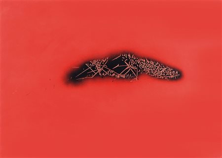 EMILIO SCANAVINO (1922-1986) Senza titolo acrilico su cartone cm...